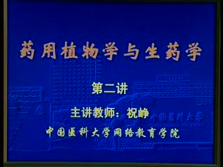 中国医科大学 生药学 全48讲 ，网盘下载(6.34G)