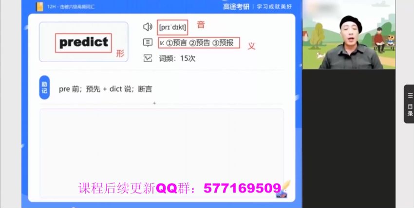 2021年12月英语六级：21年12月跟谁学六级（高途唐静李旭团队），网盘下载(2.47G)