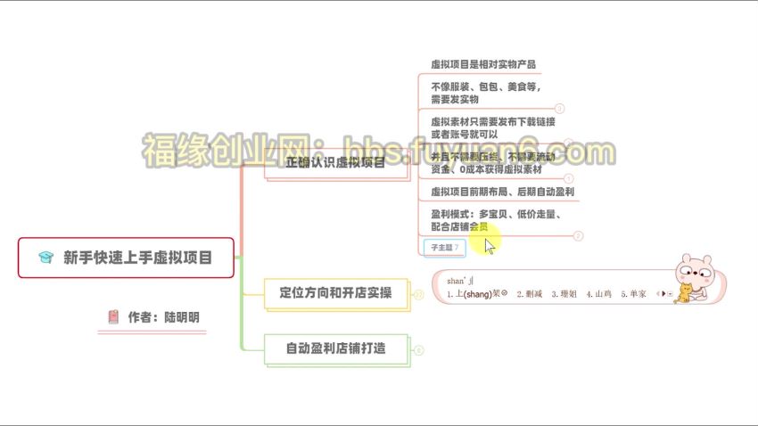 从0玩转虚拟项目，精准定位打造高收益虚拟店铺！，网盘下载(662.39M)