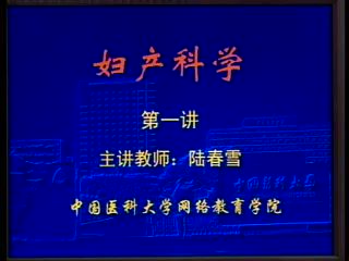 中国医科大学 妇产科学 36讲 ，网盘下载(4.36G)