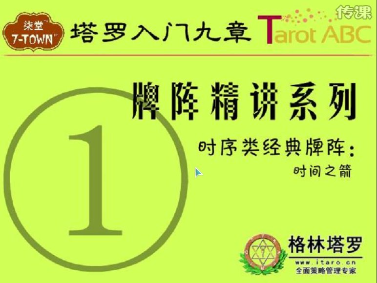塔罗牌阵精讲（10集），网盘下载(453.95M)